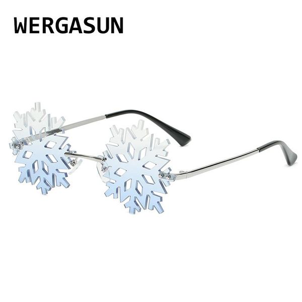 sunglasses wergasun fashion christmas snow unique rimless party glasses, White;black
sunglasses wergasun fashion christmas snow unique rimless party glasses, White;black