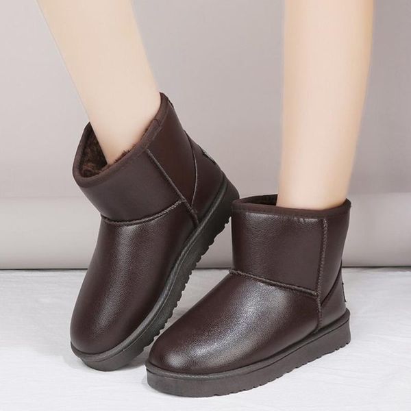 woman platform warm cotton shoes dropshipping winter thicken plush pu leather ankle boots classic women's waterproof snow boots, Black
woman platform warm cotton shoes dropshipping winter thicken plush pu leather ankle boots classic women's waterproof snow boots, Black