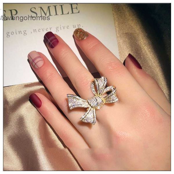 playful korean version micro set zircon women's bow exquisite fashion ring, Silver
playful korean version micro set zircon women's bow exquisite fashion ring, Silver