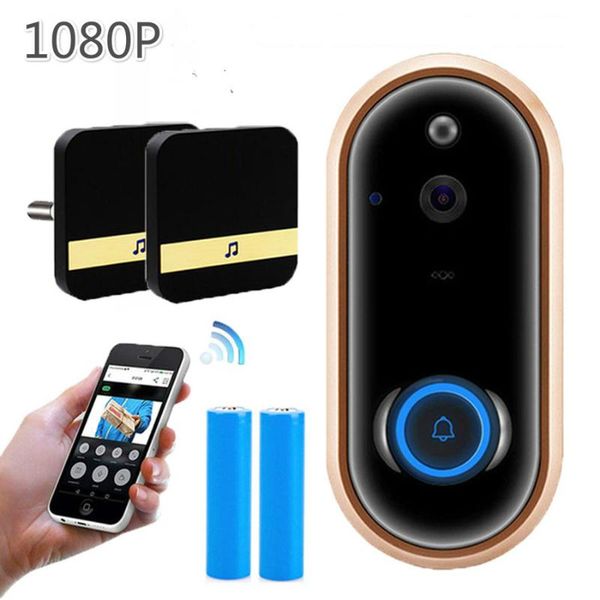 door alert wireless security chime door cam alarm 1080p smart wifi doorbell intercom video ring bell with camera ir entry
door alert wireless security chime door cam alarm 1080p smart wifi doorbell intercom video ring bell with camera ir entry