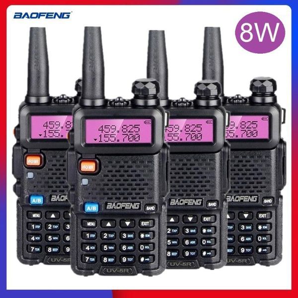 walkie talkie 4pcs baofeng uv-5r 8w cb radio transceiver vhf uhf ham stations uv 5r transmitter for hunting 10 km uv5r1
walkie talkie 4pcs baofeng uv-5r 8w cb radio transceiver vhf uhf ham stations uv 5r transmitter for hunting 10 km uv5r1