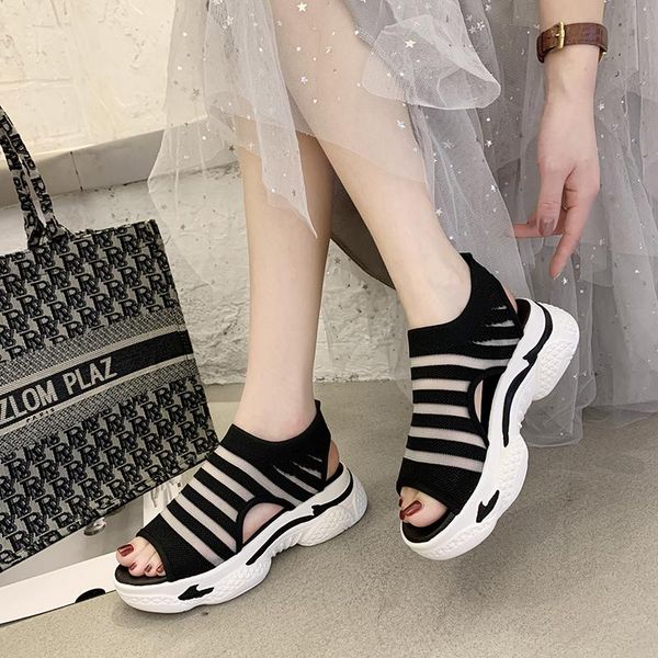 breathable mesh sport sandals women open toe platform shoes woman vacation beach sandales rome shoes ladies casual, Black
breathable mesh sport sandals women open toe platform shoes woman vacation beach sandales rome shoes ladies casual, Black