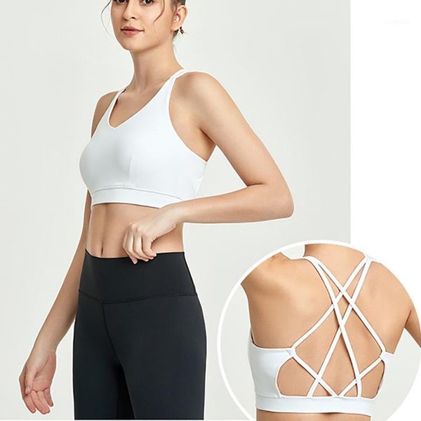 gym clothing women hollow sport yoga cross back crop padded sports bra push up fitness backless workout active wear1, White;black
gym clothing women hollow sport yoga cross back crop padded sports bra push up fitness backless workout active wear1, White;black
