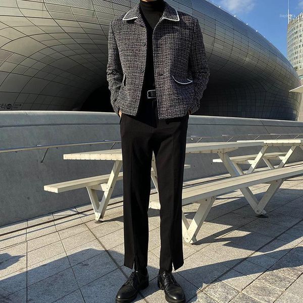 men vintage fashion casual short suit blazer coat outerwear male women streetwear hip hop suit jacket couple clothing1, Black;brown
men vintage fashion casual short suit blazer coat outerwear male women streetwear hip hop suit jacket couple clothing1, Black;brown