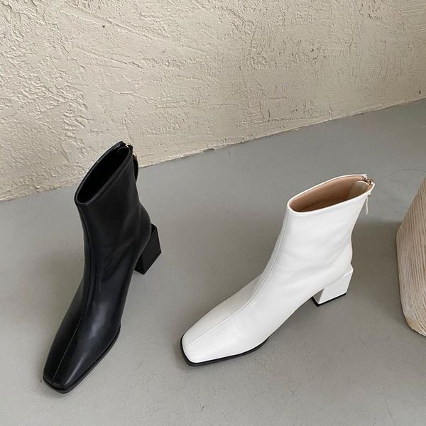 back zip women's mid calf boots shoes woman winter shoes booties ladies low heels booties luxury designer zipper boots-women, Black
back zip women's mid calf boots shoes woman winter shoes booties ladies low heels booties luxury designer zipper boots-women, Black