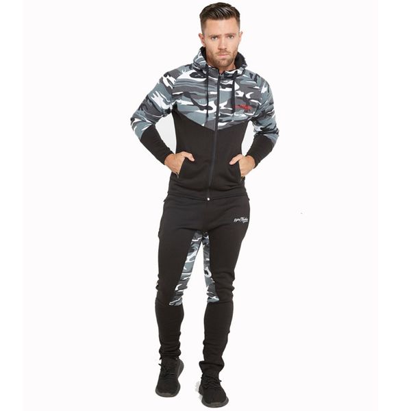 new autumn and winter muscle brothers men's sports leisure fitness running exercise cotton camouflage jacket pants set, Gray
new autumn and winter muscle brothers men's sports leisure fitness running exercise cotton camouflage jacket pants set, Gray