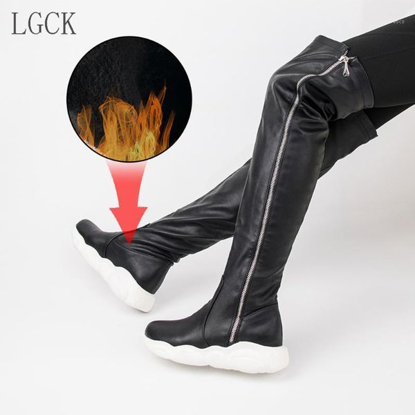 plus size 34-46 new women boots winter over the knee boots lady short plush fashion pu leather women boot flats long1, Black
plus size 34-46 new women boots winter over the knee boots lady short plush fashion pu leather women boot flats long1, Black