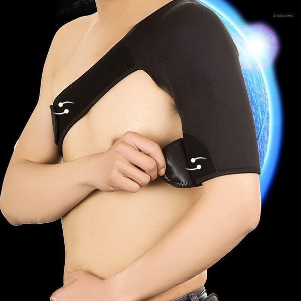 back support profession sport shoulder pad basketball protective gear badminton protector men women fixed equipment1, Black;blue
back support profession sport shoulder pad basketball protective gear badminton protector men women fixed equipment1, Black;blue