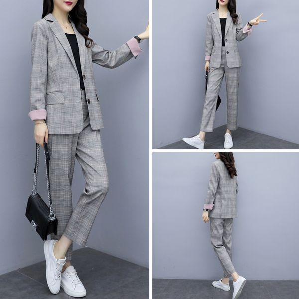 2021 new chess fall korean casual lapel amendment unique british style breasted suit for woman a0ps, Gray
2021 new chess fall korean casual lapel amendment unique british style breasted suit for woman a0ps, Gray