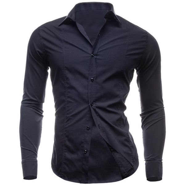tjwlkj men's long-sleeved shirts fashion personality casual slim men blouse business shirt, White;black
tjwlkj men's long-sleeved shirts fashion personality casual slim men blouse business shirt, White;black