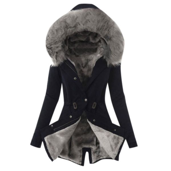 women's trench coats female ladies winter thicken fur lining coat womens warm thick long hooded slim overcoat #45, Tan;black
women's trench coats female ladies winter thicken fur lining coat womens warm thick long hooded slim overcoat #45, Tan;black
