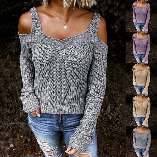 knitted women sweater shoulder pullover loose jumper winter autumn sweater women knitwear pull femme, White;black
knitted women sweater shoulder pullover loose jumper winter autumn sweater women knitwear pull femme, White;black