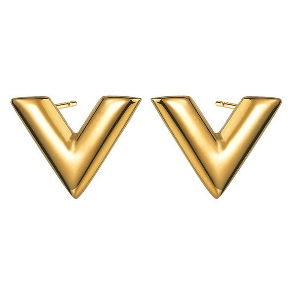 stud fashionable letter stainless steel women's v-shaped earrings glossy gold simple undecorated set for women, Golden;silver
stud fashionable letter stainless steel women's v-shaped earrings glossy gold simple undecorated set for women, Golden;silver