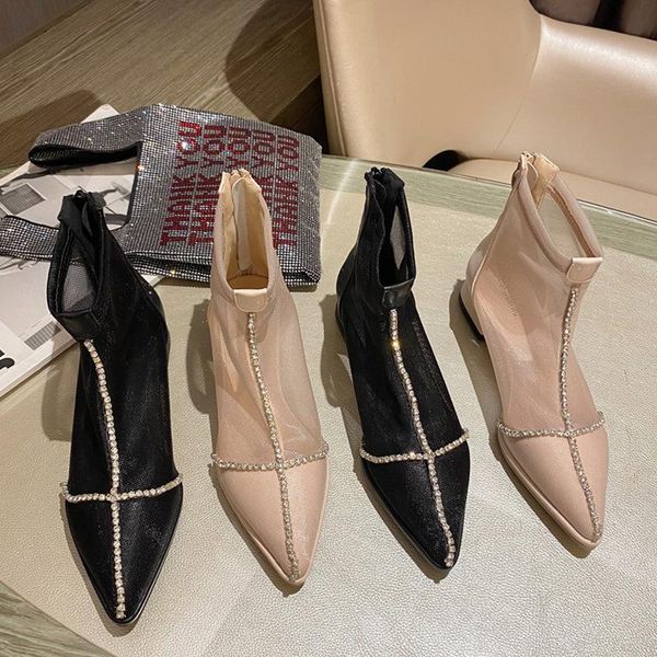 boots shoes pointy boot white mid-calf crystal round toe luxury designer booties ladies boots-women winter footwear low heels, Black
boots shoes pointy boot white mid-calf crystal round toe luxury designer booties ladies boots-women winter footwear low heels, Black