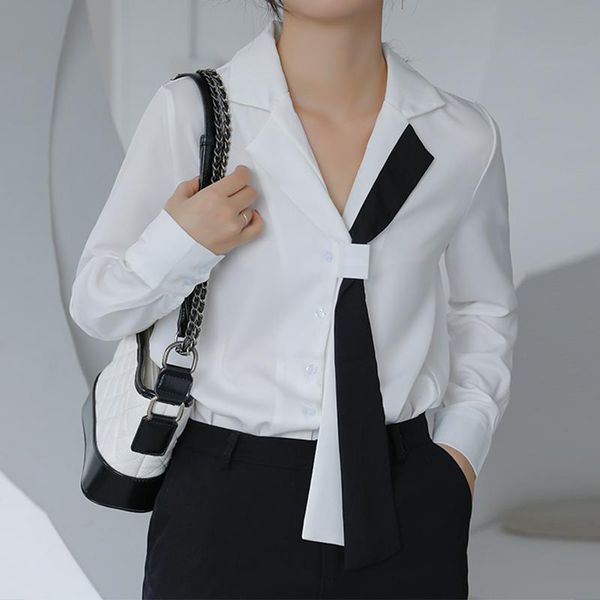 осень новый женский elegance твердая блуза лоскутная с длинным рукавом шифон белая рубашка управление леди кнопка вверх корейский chic tops, White
осень новый женский elegance твердая блуза лоскутная с длинным рукавом шифон белая рубашка управление леди кнопка вверх корейский chic tops, White