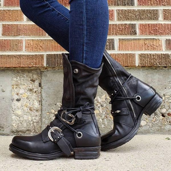 женщины mid-calf boots низкая каблука обувь женщина пинетки урожай pu кожаный гладиатор обувь chaussures femme zapatos mujer sapato nh201, Black
женщины mid-calf boots низкая каблука обувь женщина пинетки урожай pu кожаный гладиатор обувь chaussures femme zapatos mujer sapato nh201, Black