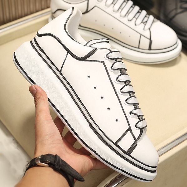 2021 mens platform shoes womens heightened red black snakeskin pattern stroke leather lady fashion sneakers flat designer casual shoes
2021 mens platform shoes womens heightened red black snakeskin pattern stroke leather lady fashion sneakers flat designer casual shoes