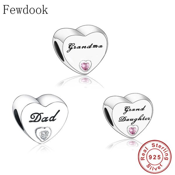 2020 925 silver mom dad wife son grandma friend love heart bead fit original brand charm bracelet making jewelry berloque q1106
2020 925 silver mom dad wife son grandma friend love heart bead fit original brand charm bracelet making jewelry berloque q1106