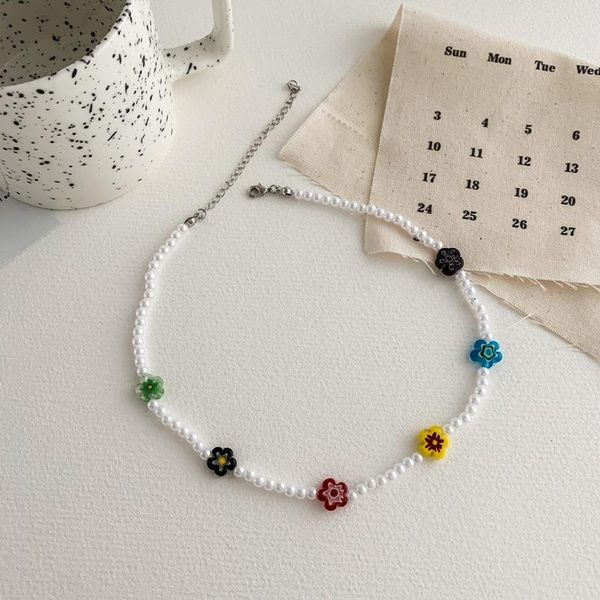 chokers orgin summer korean style rainbow flower simulation pearl necklace for women vintage beaded party jewelry, Golden;silver
chokers orgin summer korean style rainbow flower simulation pearl necklace for women vintage beaded party jewelry, Golden;silver