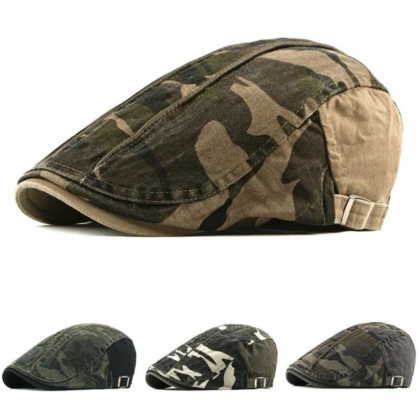 berets men's camouflage hat golf driving sun flat cotton gatsby for men ivy summer cabbie sboy, Blue;gray
berets men's camouflage hat golf driving sun flat cotton gatsby for men ivy summer cabbie sboy, Blue;gray