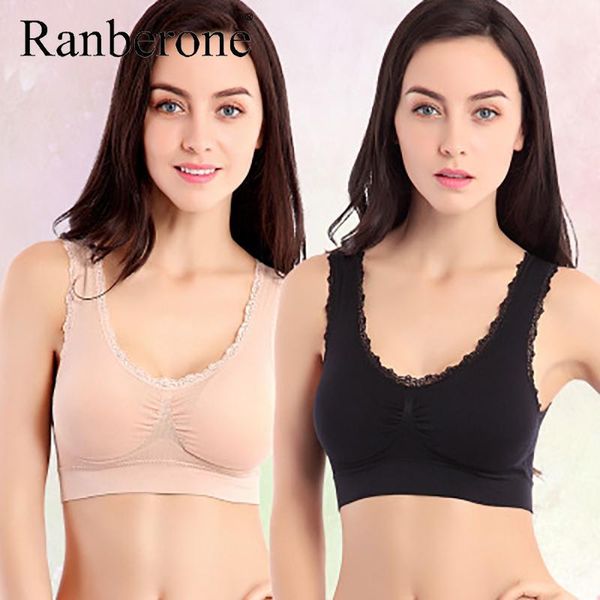 gym clothing ranberone 2021 sports bra ladies padded push up yoga fitness daily wear wire seamless full cup solid women, White;black
gym clothing ranberone 2021 sports bra ladies padded push up yoga fitness daily wear wire seamless full cup solid women, White;black