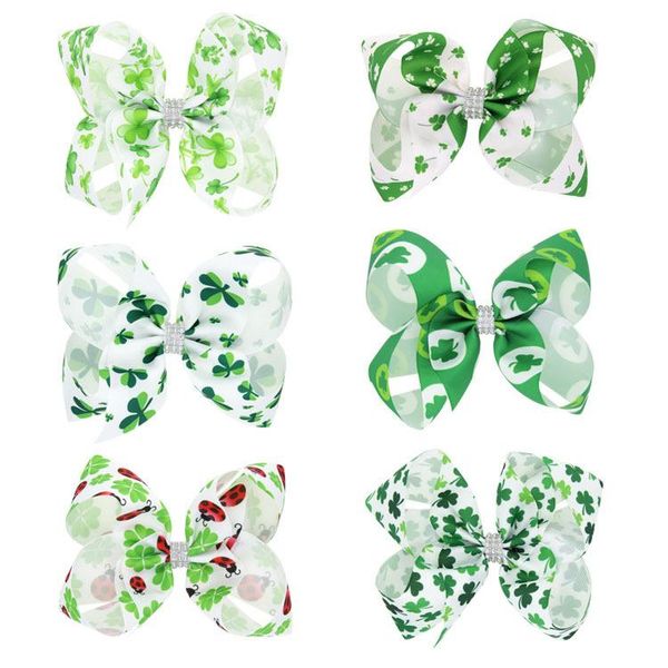 36pc 2021 new arrival 6inch happy new year st patrick's day bow with clips barrettes girls floral prints bow hairpin headwear, Slivery;white
36pc 2021 new arrival 6inch happy new year st patrick's day bow with clips barrettes girls floral prints bow hairpin headwear, Slivery;white