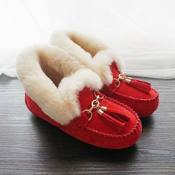 natural fur women snow boots casual winter shoes comfortable genuine leather women flats shoes warm wool ankle boots, Black
natural fur women snow boots casual winter shoes comfortable genuine leather women flats shoes warm wool ankle boots, Black