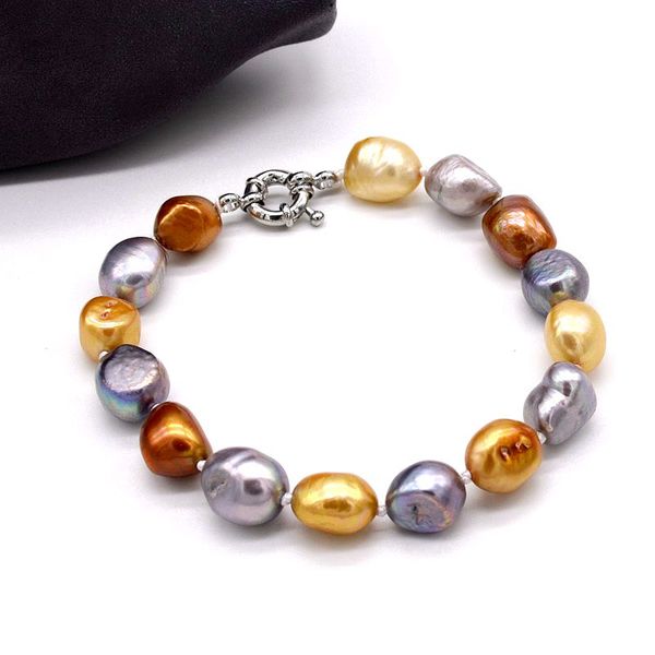 beaded bracelets, natural baroque pearls, colored pearl bracelets, stretchy, women's fashion bracelets, Black
beaded bracelets, natural baroque pearls, colored pearl bracelets, stretchy, women's fashion bracelets, Black
