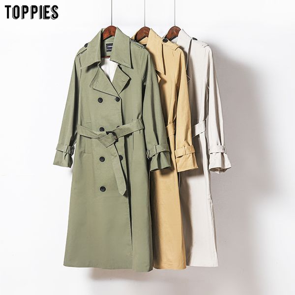 ies 2020 new arrival long coat women double breasted slim trench coat korean outwear 1026, Tan;black
ies 2020 new arrival long coat women double breasted slim trench coat korean outwear 1026, Tan;black