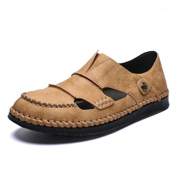 sandals covered toes men fashion breathable mens casual shoes soft light outdoor flat leather plus size 481, Black
sandals covered toes men fashion breathable mens casual shoes soft light outdoor flat leather plus size 481, Black