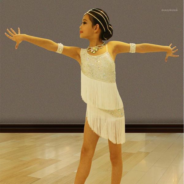 stage wear children professional latin dance dress kids sequins ballroom competition dresses girl tassel cha rumba costume1, Black;red
stage wear children professional latin dance dress kids sequins ballroom competition dresses girl tassel cha rumba costume1, Black;red