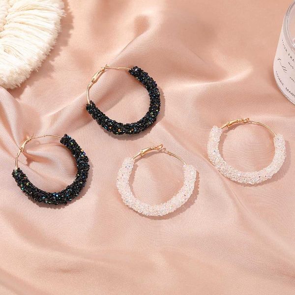 hoop & huggie vintage retro exaggerated bohemian crystal c-shaped female half circle eardrops black earrings for women jewelry girls gift, Golden;silver
hoop & huggie vintage retro exaggerated bohemian crystal c-shaped female half circle eardrops black earrings for women jewelry girls gift, Golden;silver