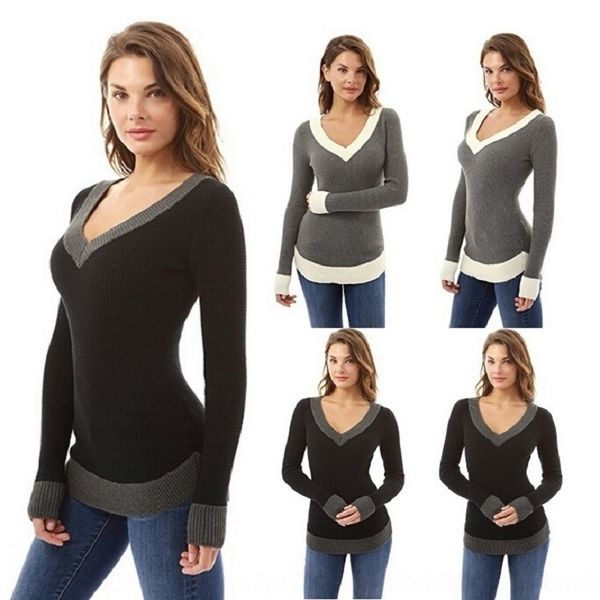 nozrk 2020 sweater women's stitching color long sleeve v-neck 9038 women 2020 sweater women's color stitching v-neck sleeve long 9, White;black
nozrk 2020 sweater women's stitching color long sleeve v-neck 9038 women 2020 sweater women's color stitching v-neck sleeve long 9, White;black