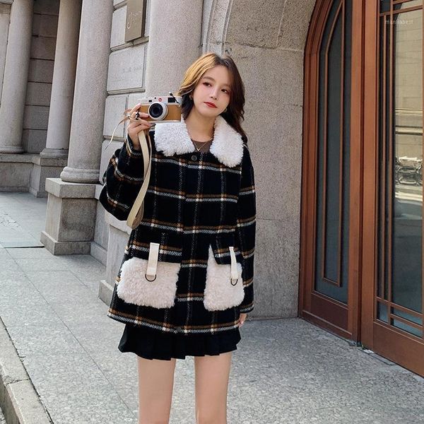 winter coat women jacket new 2020 fashion patchwork faux lamb fur coat warm thick loose plaid jacket women teddy1, Black
winter coat women jacket new 2020 fashion patchwork faux lamb fur coat warm thick loose plaid jacket women teddy1, Black