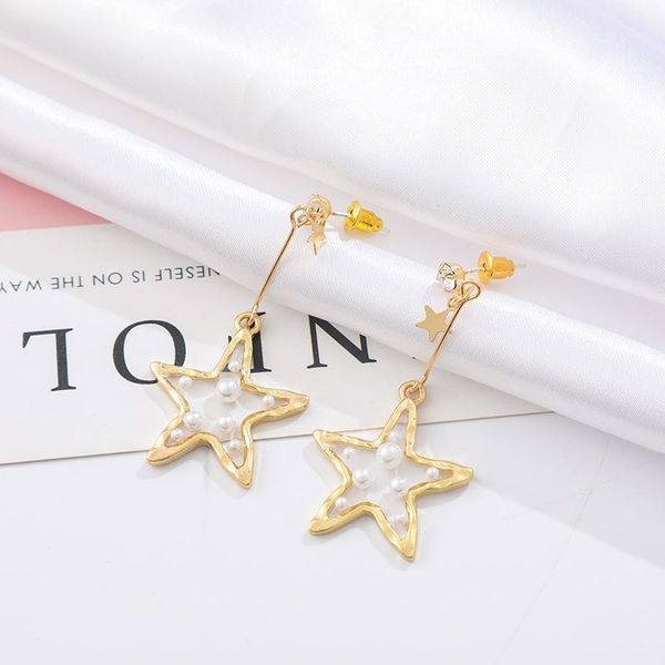 shamir han edition tassel translucent iong five-pointed star pearl ear retro contracted jewelry earring girl sweet gift1, Golden;silver
shamir han edition tassel translucent iong five-pointed star pearl ear retro contracted jewelry earring girl sweet gift1, Golden;silver