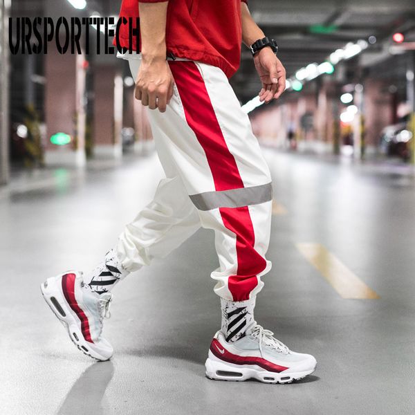 reflective mens jogger pants hip hop streetwear side stripe loose trousers breathable autumn male sport gyms sweatpants q1219, Black
reflective mens jogger pants hip hop streetwear side stripe loose trousers breathable autumn male sport gyms sweatpants q1219, Black