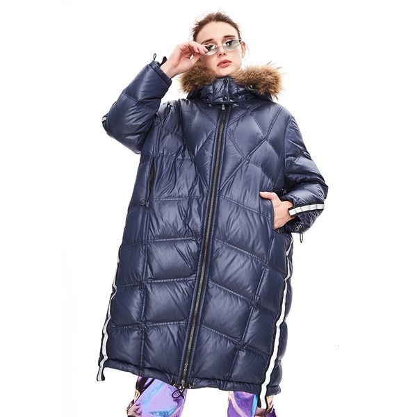 2021 new winter thick jacket furry hooded white duck down loose style women warm long coat feminino ablu, Black
2021 new winter thick jacket furry hooded white duck down loose style women warm long coat feminino ablu, Black