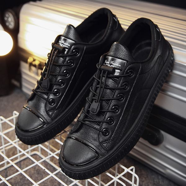 brand leather men casual shoes autumn fashion sneakers soft rubber male flats shoe black zapatos outdoor male walking fit shoes 201008
brand leather men casual shoes autumn fashion sneakers soft rubber male flats shoe black zapatos outdoor male walking fit shoes 201008