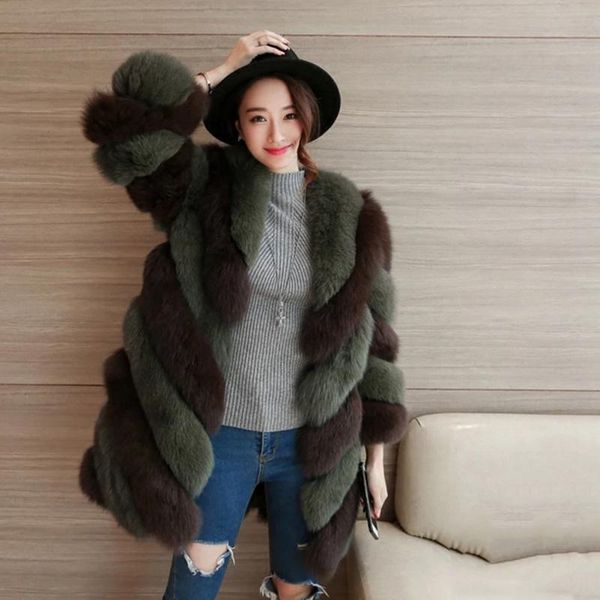 women's fur & faux coat autumn winter women 2021 fashion casual warm slim spliced long pocket jacket, Black
women's fur & faux coat autumn winter women 2021 fashion casual warm slim spliced long pocket jacket, Black