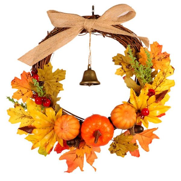 halloween autumn wreath with bell fall pumpkin garland front door wall decorations for thanksgiving day festival
halloween autumn wreath with bell fall pumpkin garland front door wall decorations for thanksgiving day festival