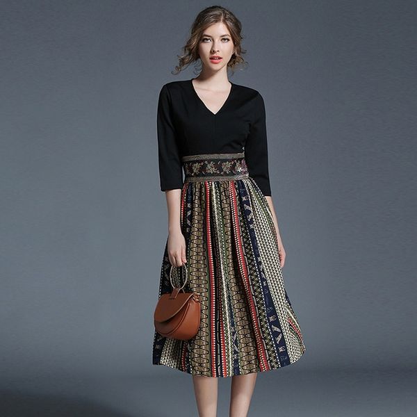 bbmur women's high new v-neck skirt waist chiffon print mid length women's fashion dress summer new v-neck summer long high long s, Black;gray
bbmur women's high new v-neck skirt waist chiffon print mid length women's fashion dress summer new v-neck summer long high long s, Black;gray