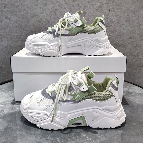 women platform chunky sneakers designers fashion lace up casual shoes woman tennis basket female autumn vulcanized shoes 201105, Black
women platform chunky sneakers designers fashion lace up casual shoes woman tennis basket female autumn vulcanized shoes 201105, Black