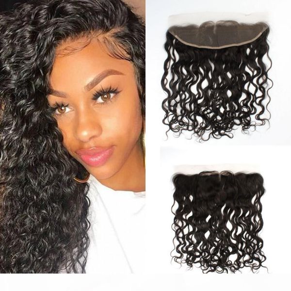 13x4 lace frontal ear to ear water wave natural color brazilian human hair swiss lace full frontals closure, Black;brown
13x4 lace frontal ear to ear water wave natural color brazilian human hair swiss lace full frontals closure, Black;brown