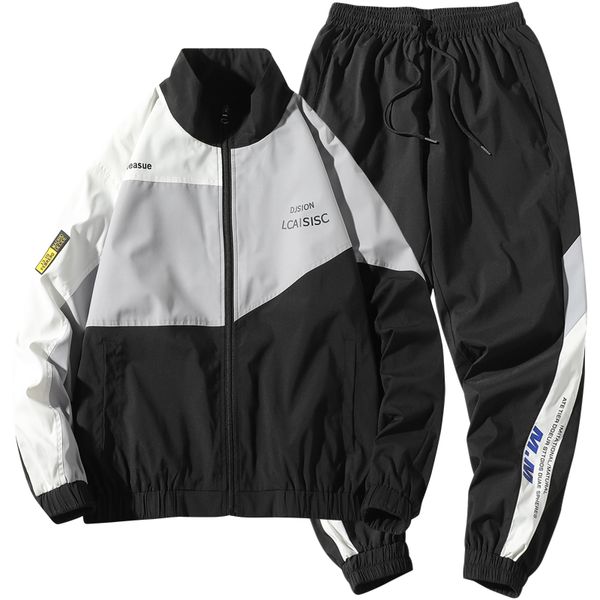 marchwind men's sportswear set fashion printing casual jacket+sports pants 2 piece autumn sets zipper black casual jogging sportswear s, Gray
marchwind men's sportswear set fashion printing casual jacket+sports pants 2 piece autumn sets zipper black casual jogging sportswear s, Gray