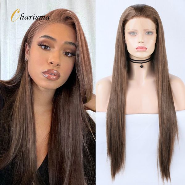 costume accessories synthetic front lace wig long straight lace front wig for womem natural hairline glueless lace wigs dark brown wigs, Silver
costume accessories synthetic front lace wig long straight lace front wig for womem natural hairline glueless lace wigs dark brown wigs, Silver