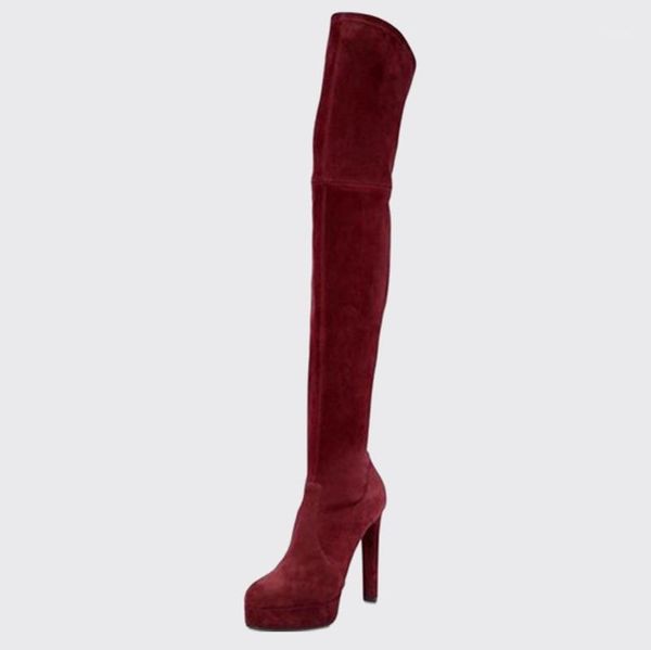 2021 new wine red over-the-knee boots plus elastic boots fashion women's shoes1, Black
2021 new wine red over-the-knee boots plus elastic boots fashion women's shoes1, Black