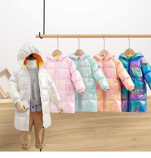 medium long new winter children's wear, boys and girls colorful bright face down jacket baby thick coat, Blue;gray
medium long new winter children's wear, boys and girls colorful bright face down jacket baby thick coat, Blue;gray