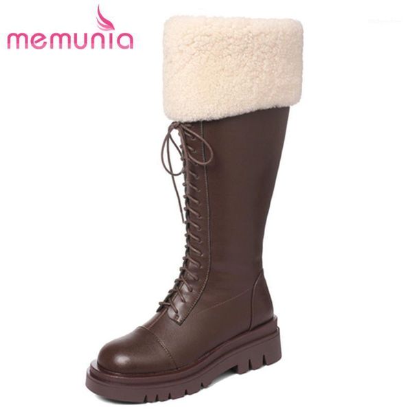 boots memunia snow women genuine leather shoes round toe cross tied thick bottom casual woman knee high boots1, Black
boots memunia snow women genuine leather shoes round toe cross tied thick bottom casual woman knee high boots1, Black