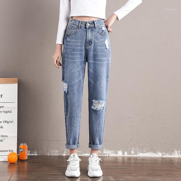 ripped jeans woman new style autumn korean edition loose high-waisted harem pants fashion casual jeans woman1, Blue
ripped jeans woman new style autumn korean edition loose high-waisted harem pants fashion casual jeans woman1, Blue