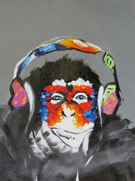 abstract monkey with headphones framed & unframed home decor handpainted &hd print oil painting on canvas wall art canvas pictures e20
abstract monkey with headphones framed & unframed home decor handpainted &hd print oil painting on canvas wall art canvas pictures e20